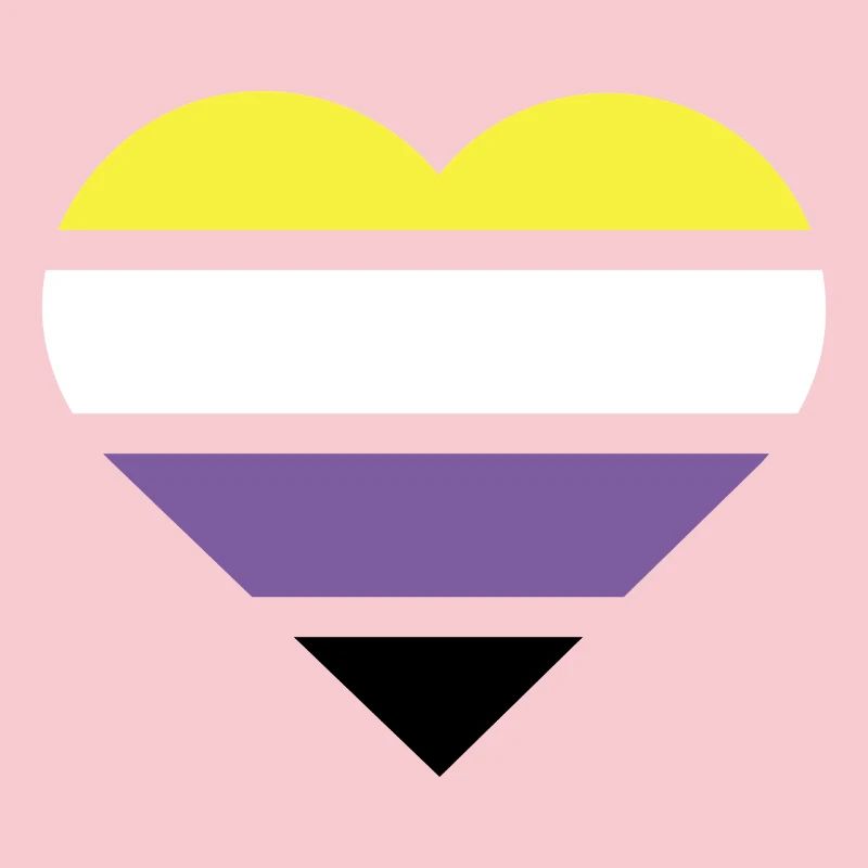 Pride Flag Heart · Nonbinary