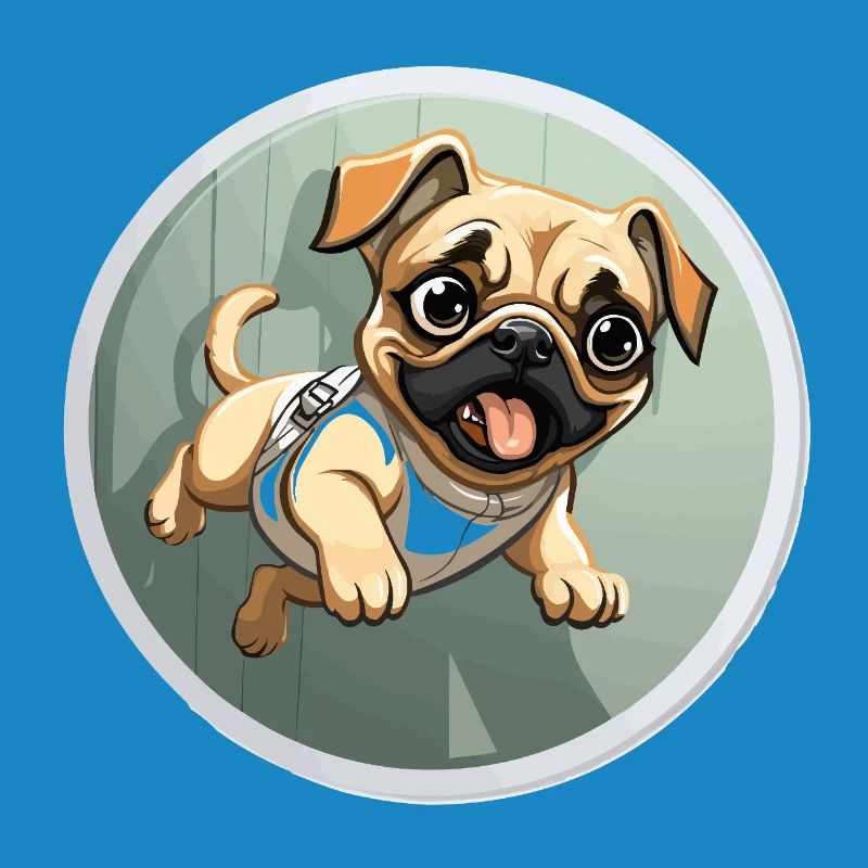 Squeaking Pug Sprinter