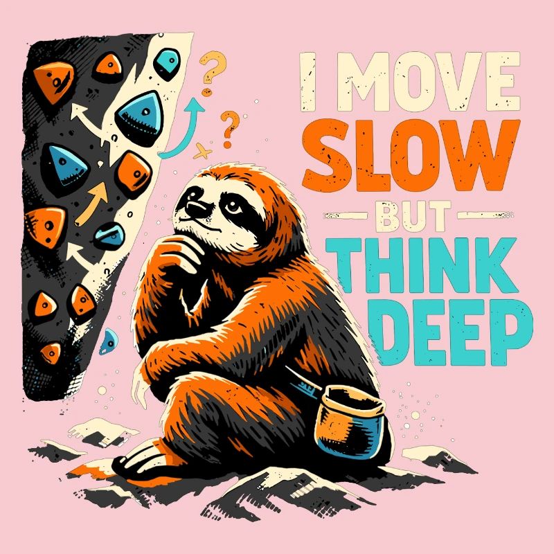 Sloth Bouldering - I move slow but think deep