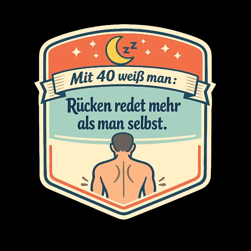 Rückenredet Spruch 40er Humor