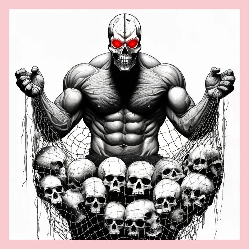 Muscular Net Schädel