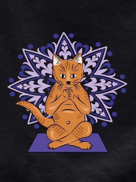 Meditative Cat Mandala