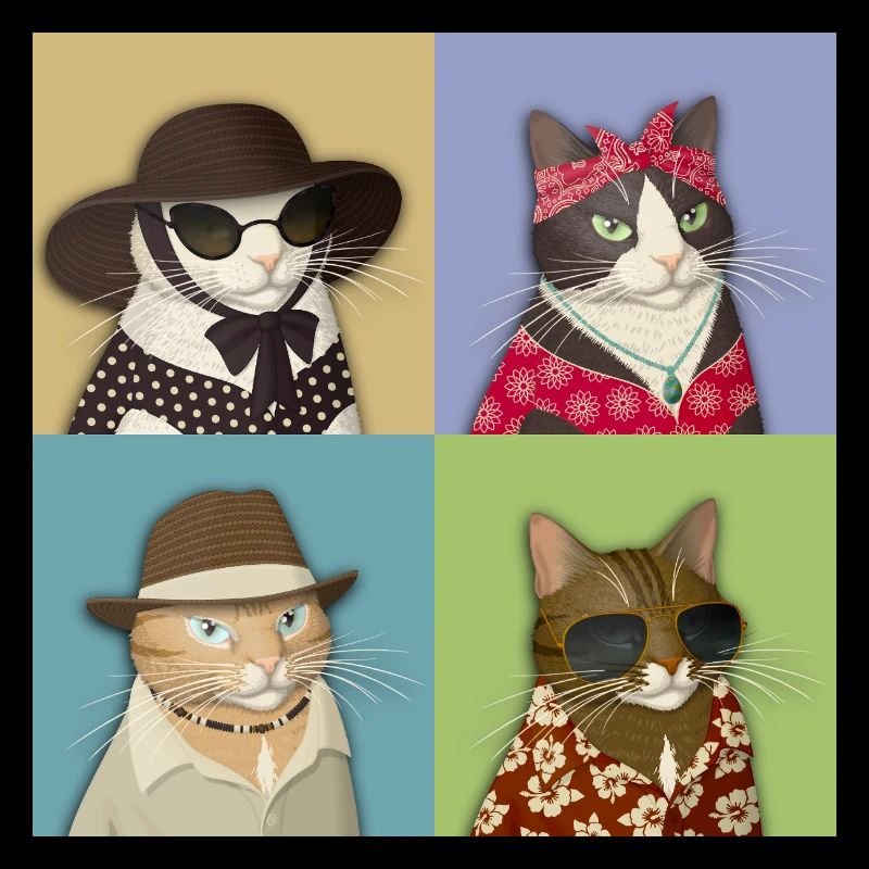 Pop Art de chat d’été
