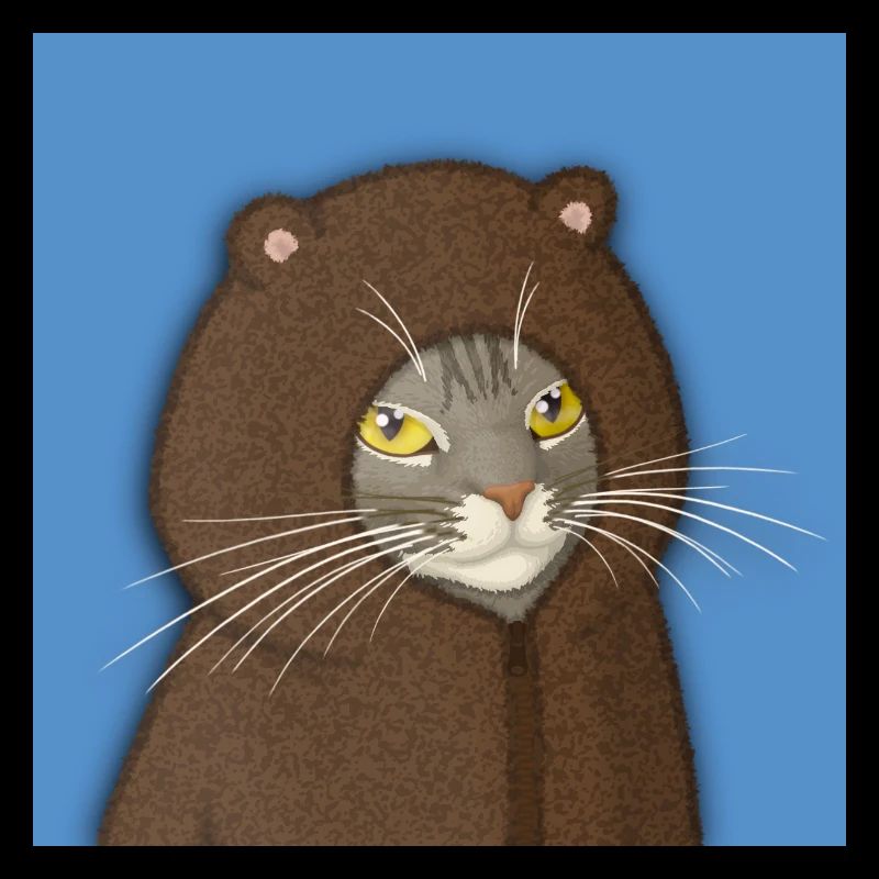 Portrait du Chat à Capuche d’Ours