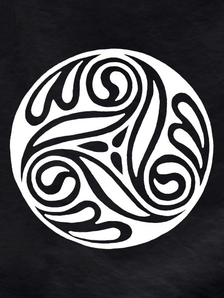 Celtic White Spiral