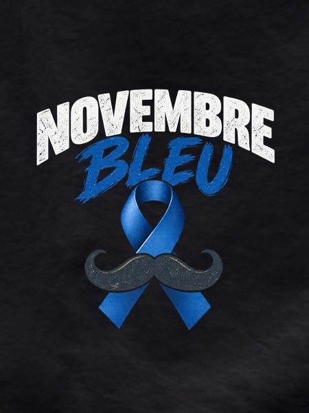 November Blauer Schnurrbart