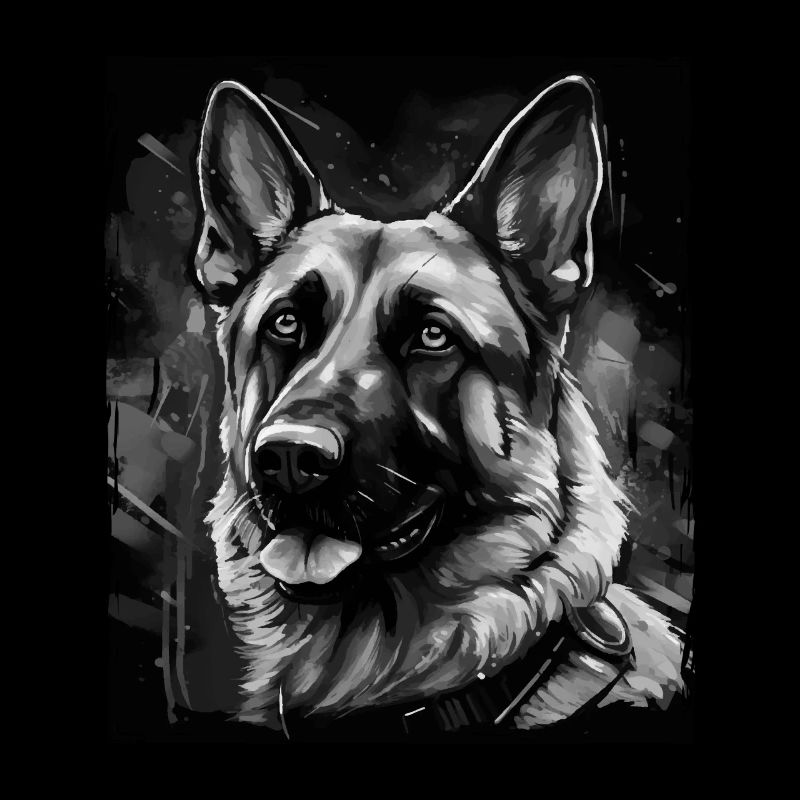 German Shepherd Dog Portrait