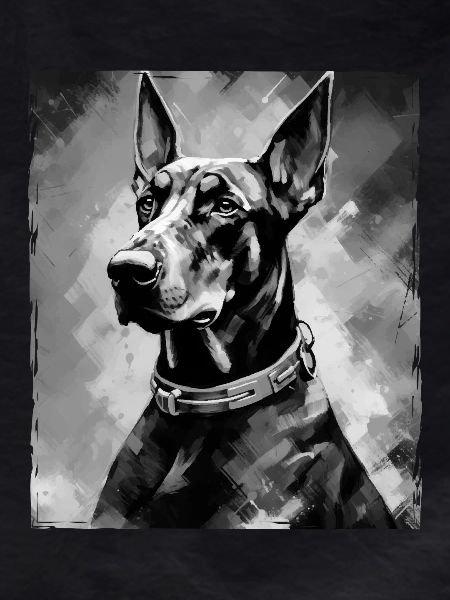 Doberman Dog Portrait