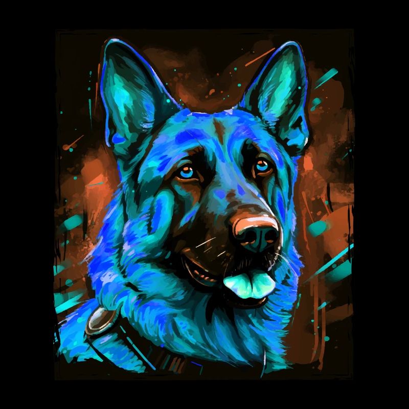 German Shepherd Dog Portrait