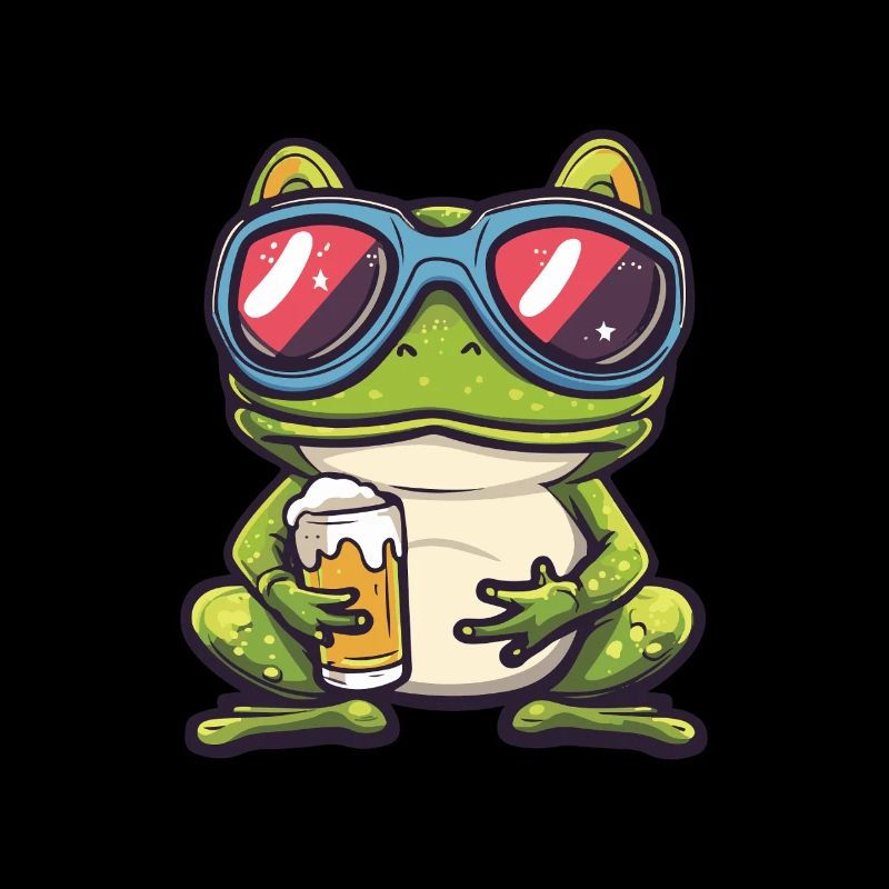 Frog Après Ski Beer Toad Comic