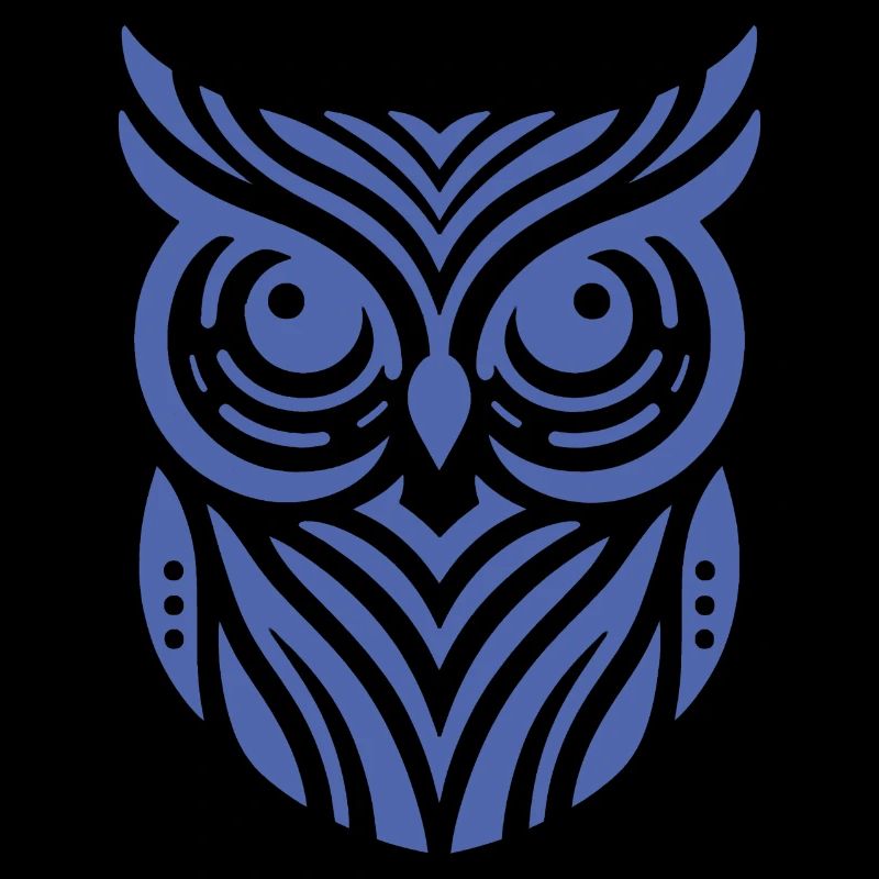 Minimalistische Eule Silhouette Design