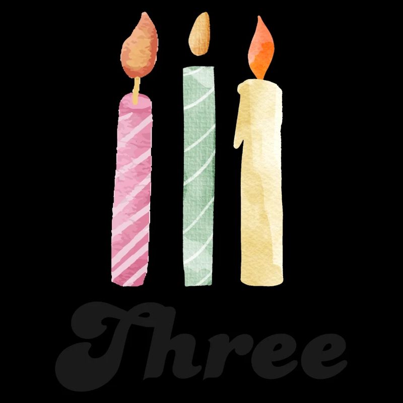 3rd Anniversary Candle