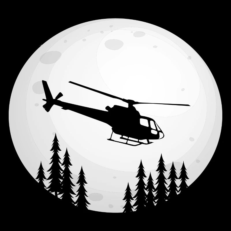 Helicopter Moon Helicopter Pilot