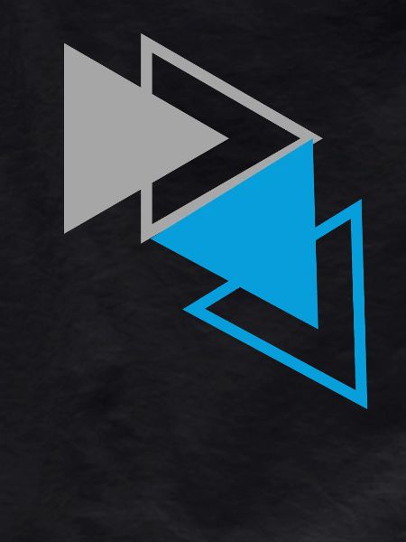 "Triangles Blue Gray Design"