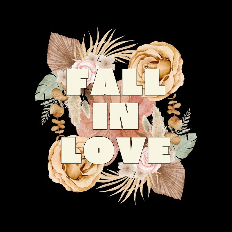 FALL IN LOVE - Romantisches Vintage Design