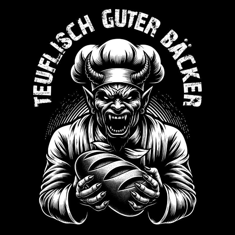 Teufel mit Bäckermütze - teuflisch guter Bäcker
