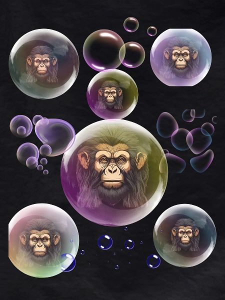 Soap Bubbles Monkey