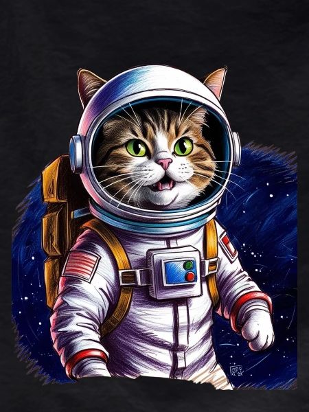 Cat Astronaut Space Gift