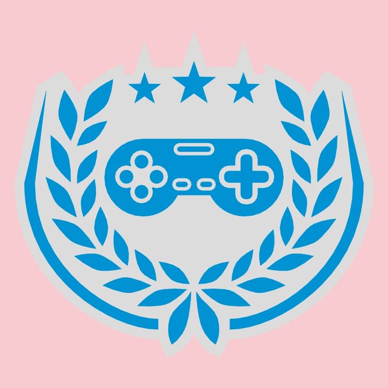 Controller Retro Sterne Lorbeerkranz