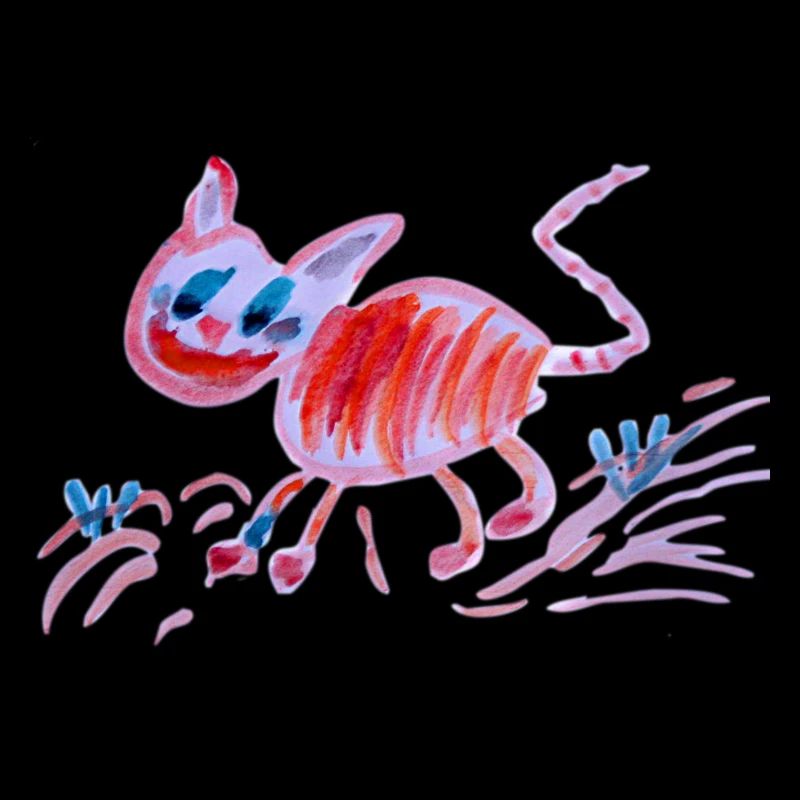 Chat du Cheshire, Peinture Abstraite