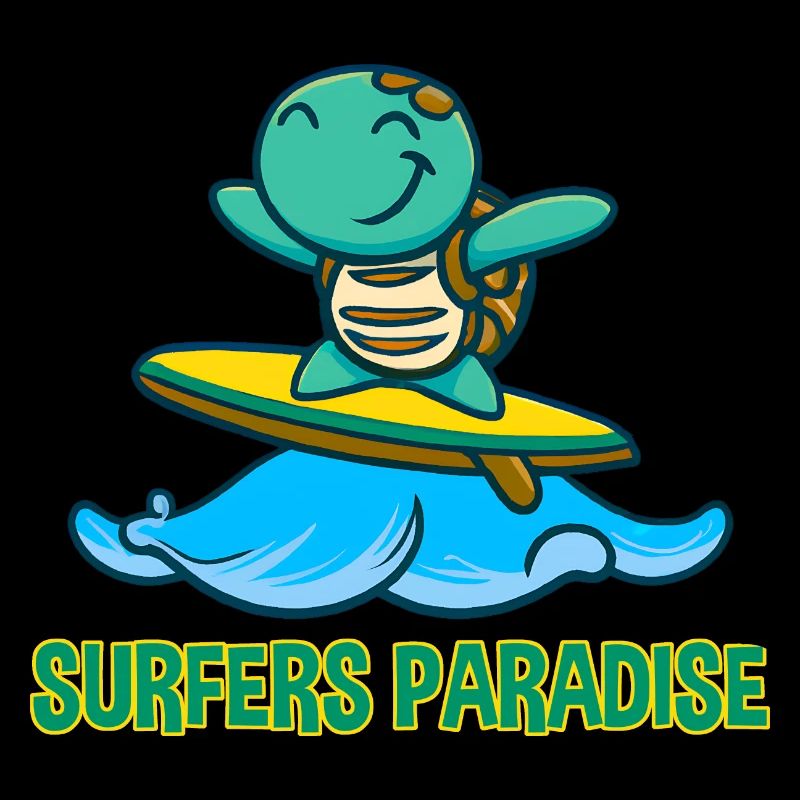 Kawaii Turtle Surfer - Sunglasses and