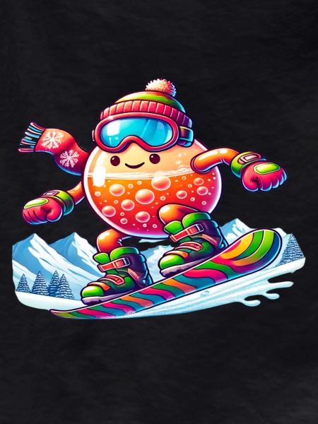 "Bubbly Snowboarder"