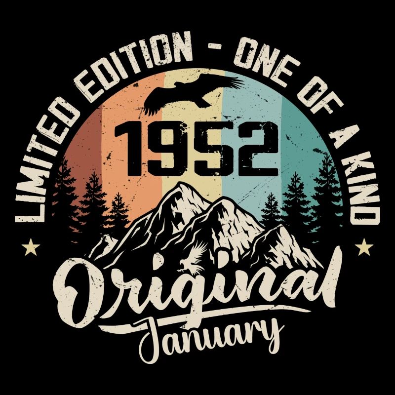 Janvier 1952 Original Cadeau D'anniversaire 73 Ans