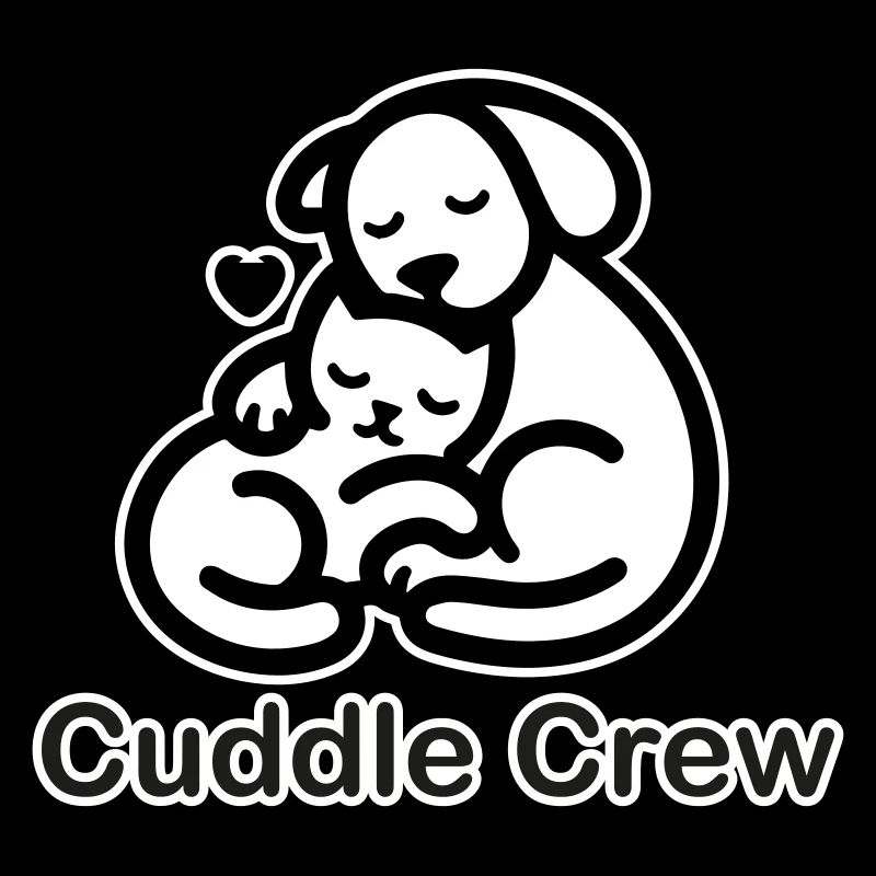 Katze & Hund Kuscheln - Cuddle Crew Design