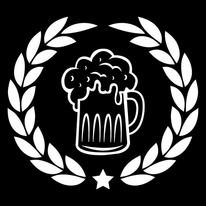 Beer laurel wreath