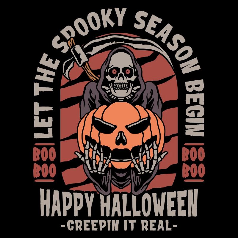 Faucheuse d’Halloween avec citrouille