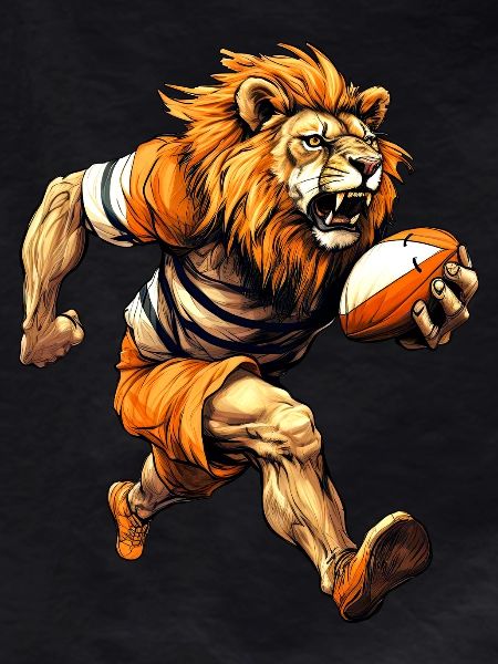 Lion rugby player