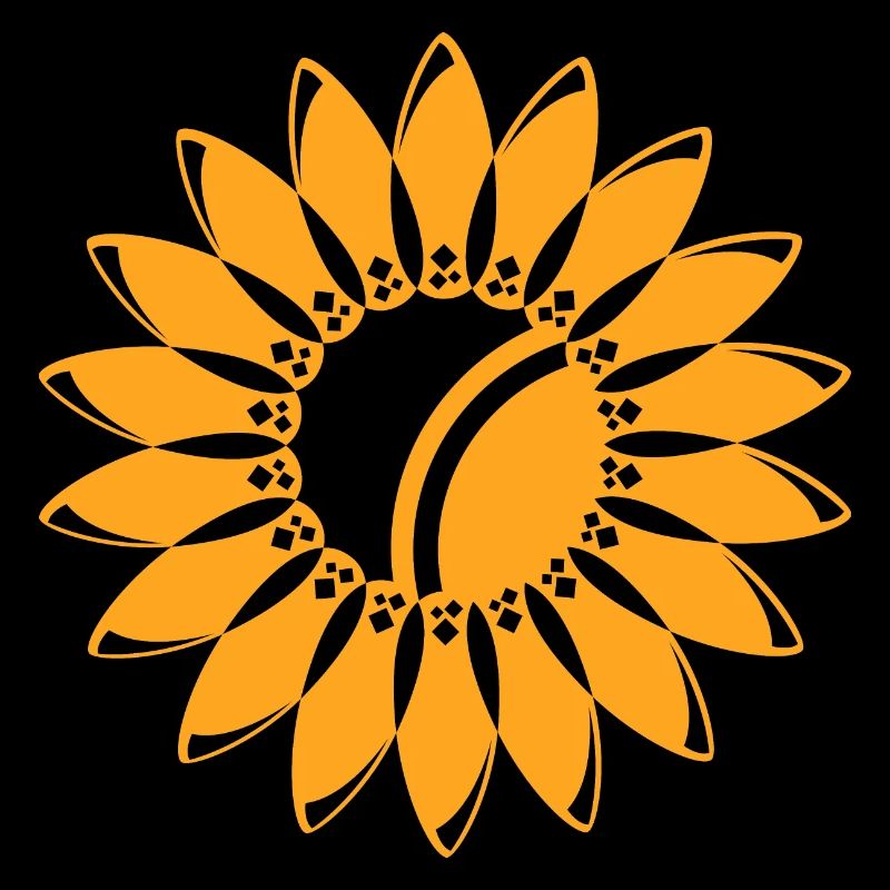 Icône de tournesol Logo Symbole de fleur