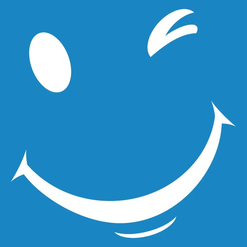 White wink expression