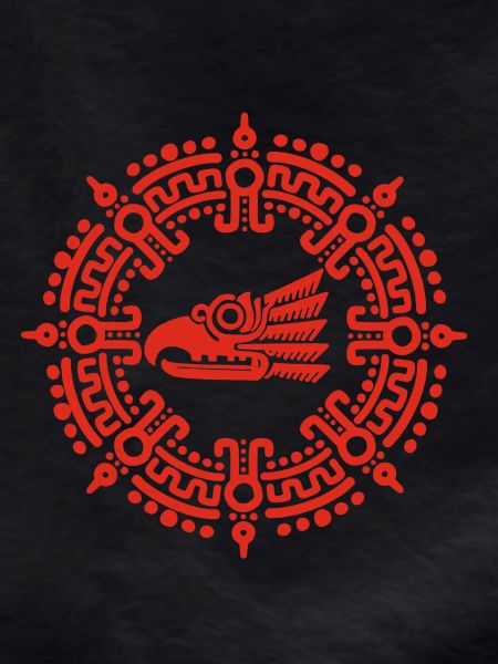 Red Aztec Symbol