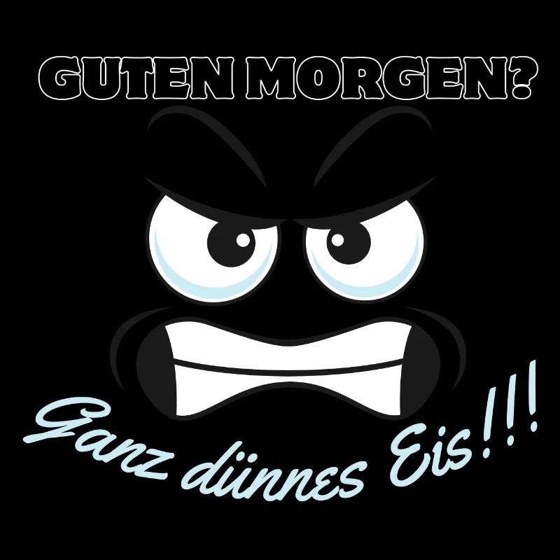 Wütendes Eisbär Motiv mit Spruch