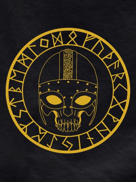 Wikinger Schädel (Gold)