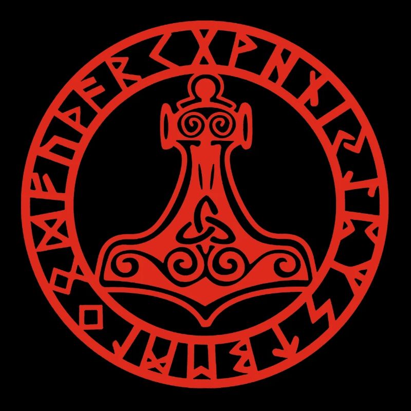 Marteau viking rouge