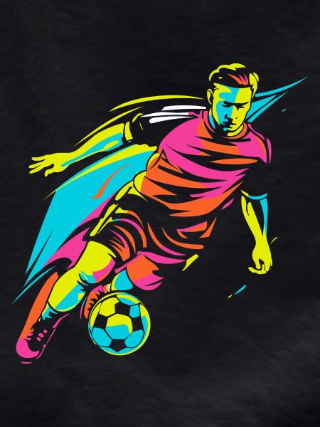 Soccer Player Retrowave