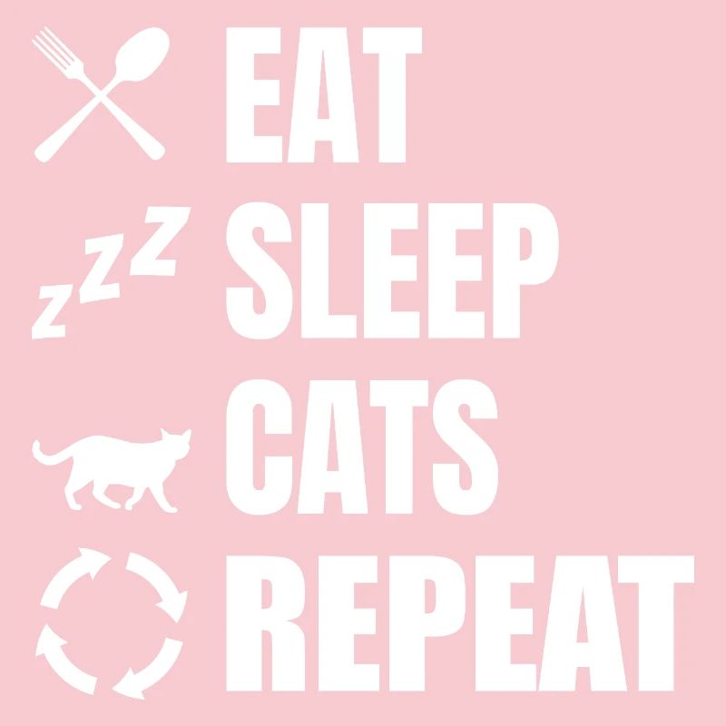 Manger dormir chats répéter