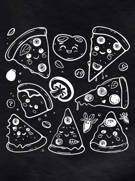 Pizza Cartoon Style
