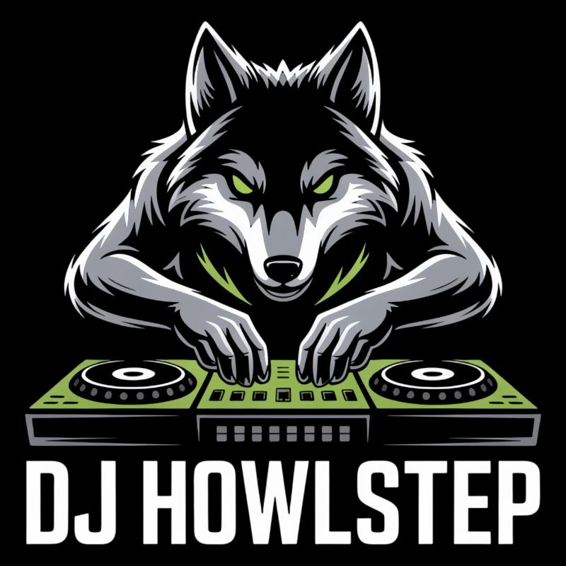 DJ HOWLSTEP Wolf Mischpult Club Rave