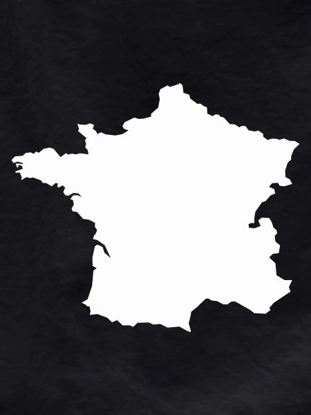 Carte Française Silhouette