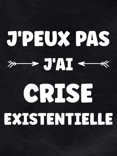 Existential crisis, black humour