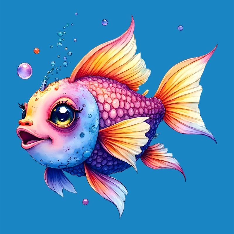 Lebendiger Regenbogenwassermann