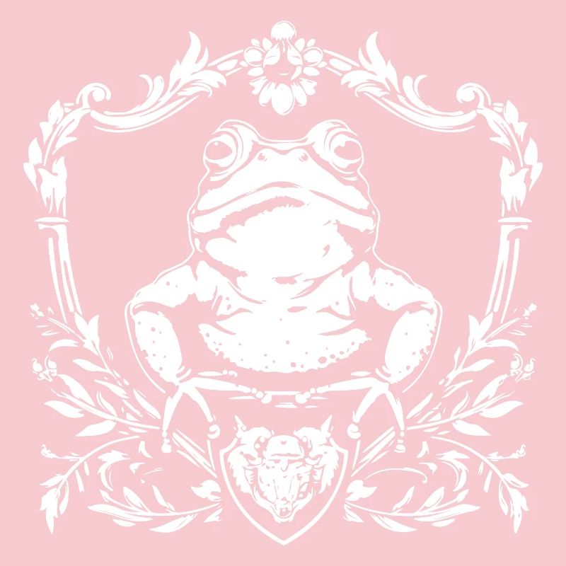 Toad in ornamental frame