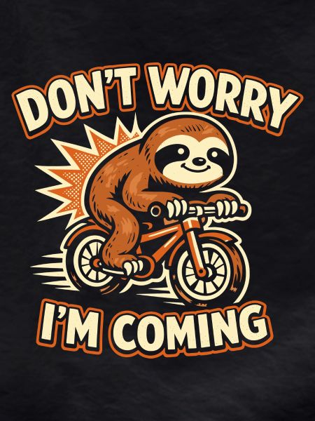 Sloth Bicycle Funny Gift Cute