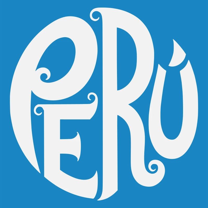Peru - Ornate Typography