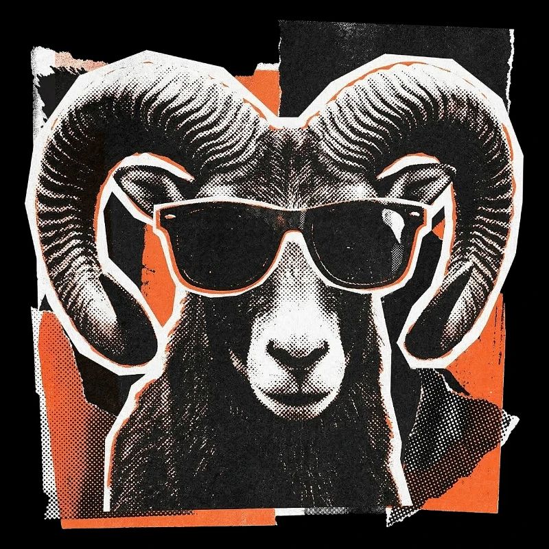 Lunettes de soleil mouflon vintage