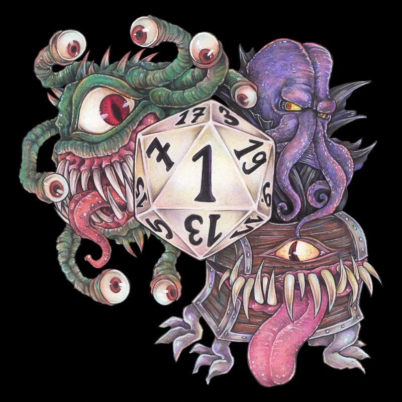 Rollenspiel Tabletop D20 Würfel Geschenk Fail