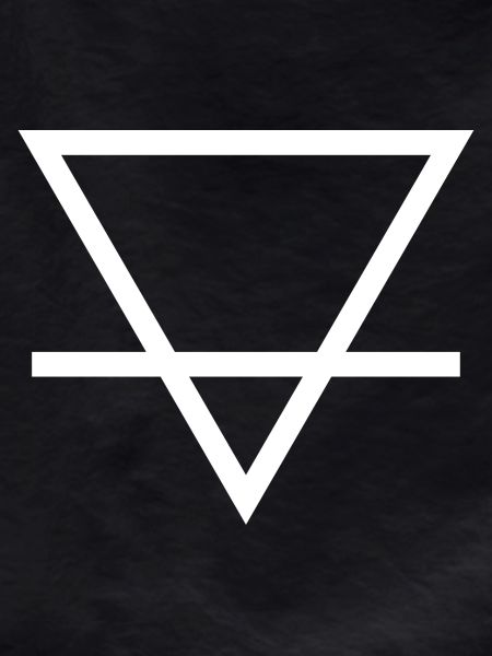 Geometric Triangle with line design